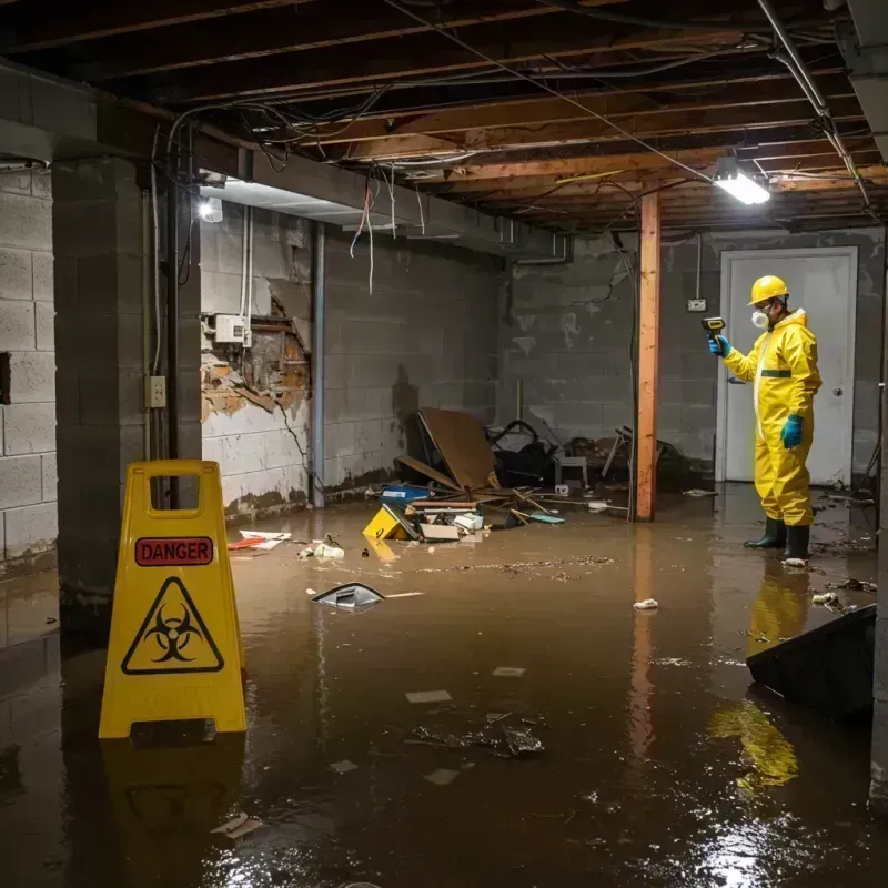 Flooded Basement Electrical Hazard in Cass County, MO Property